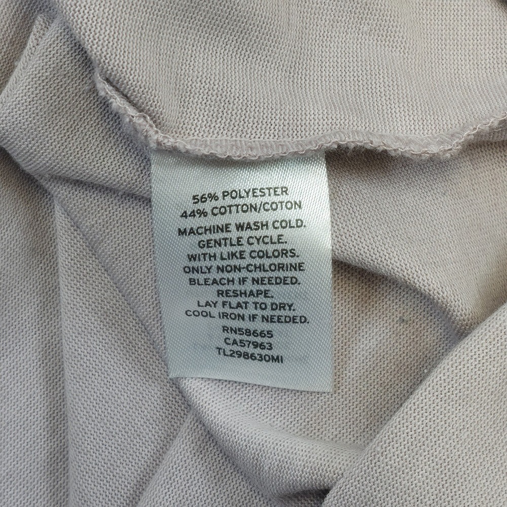 Leith XS Taupe Brown Ruched Asymmetrical Midi Dress Casual Minimalist XS Mauve - Picture 9 of 11